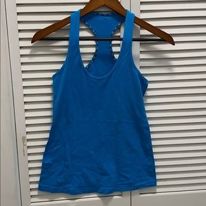 Lululemon cool racerback top in turquoise blue s6